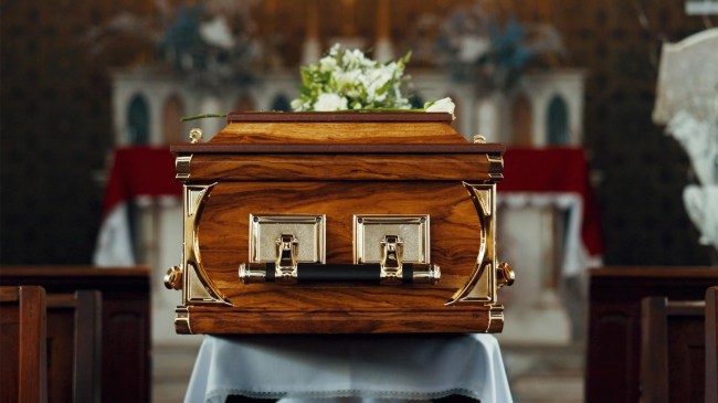 death Coffin church memorial service funeral