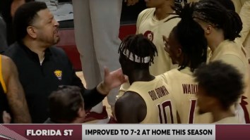 Mayhem Breaks Out As Pittsburgh Coach Tries To Fight Florida State Basketball Player During Brawl