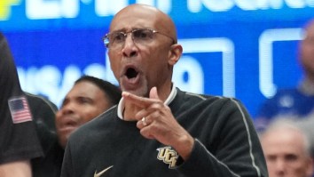 Central Florida Basketball Coach Loses Mind After Questionable Foul Call In Loss To Kansas