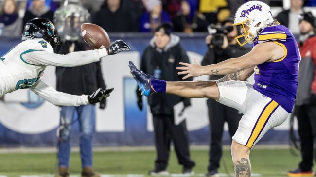 East Carolina punter Luke Larsen