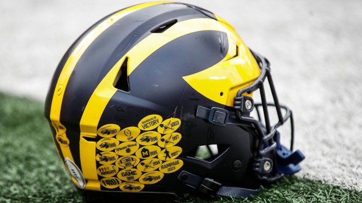 Michigan football helmet