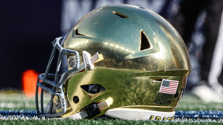 Notre Dame helmet