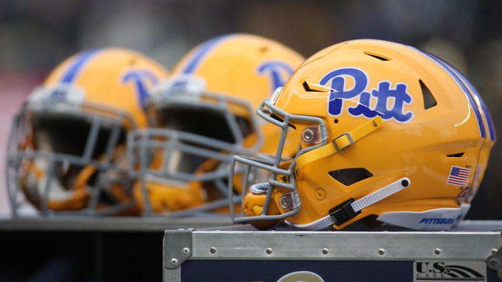 Pitt football helmets