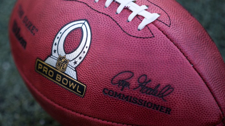 Pro Bowl logo on football