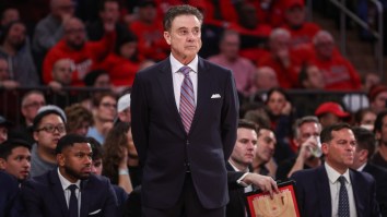 ‘Rude A–‘ Michigan Fan Receives Public Lashing From Rick Pitino Over Classless Rivalry Antics