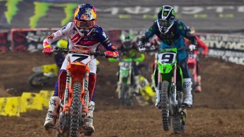 Supercross Riders Suspended After Fighting Each Other On The Track In The Middle Of A Race