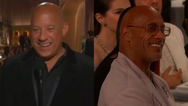 the rock vin diesel golden globes