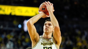 Michigan Basketball Star Vlad Goldin Mocked By Opposing Coach For Acting Job During Nut Shot