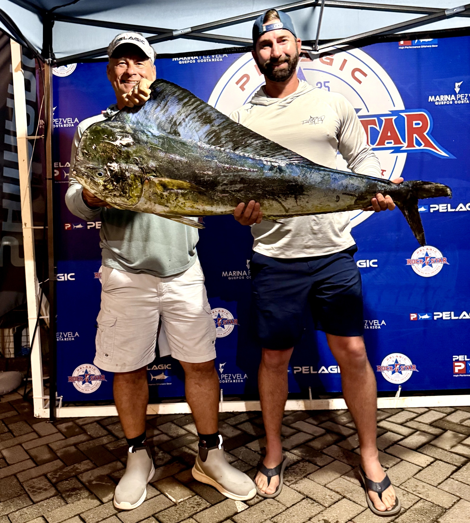 winning mahi-mahi dorado at 2025 Pelagic Rockstar Offshore Tourmament