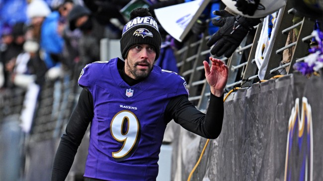 Baltimore Ravens place kicker Justin Tucker