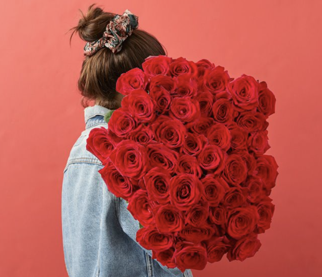 Bouqs 50 Red Roses