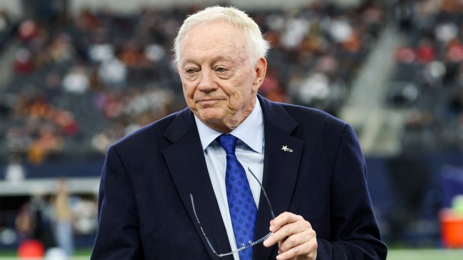 Dallas Cowboys owner Jerry Jones before Commanders game