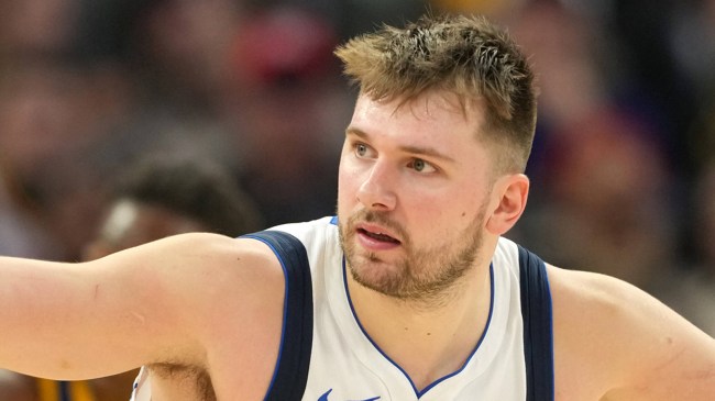 Dallas Mavericks Luka Doncic gestures after scoring