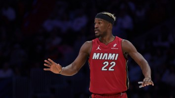 Watch: Fan Breaks News Of Jimmy Butler Trade To Miami Heat Bench During Game