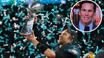 Nick Foles Expertly Trolls Ghoulish-Looking Tom Brady Following Eagles’ Super Bowl LIX Win