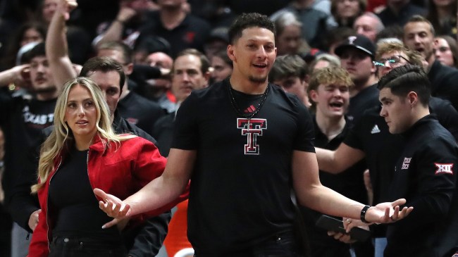 Red Raiders alumni Patrick Mahomes at game against the Houston Cougars