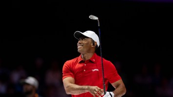 Tiger Woods Hits Embarrassing Shot AT TGL After Hilariously Miscalculating Yardage