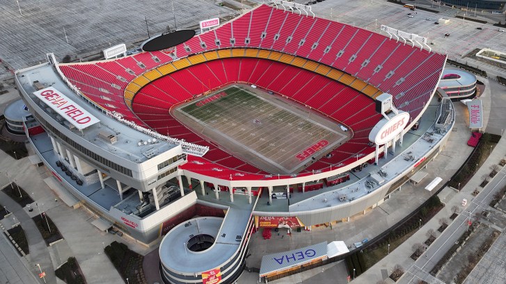 Arrowhead Stadium aerial view