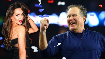 Bill Belichick’s Girlfriend Met Roger Goodell While Wearing A Savage Outfit To Troll Atlanta Falcons