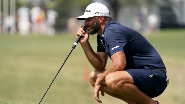 Dustin Johnson during LIV Golf tournament