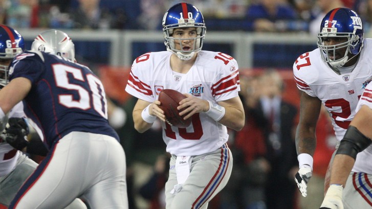 Eli Manning in Super Bowl XLII