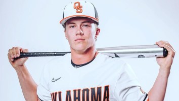 Oklahoma State Baseball’s Absurdly Jacked Freshman Outfielder Flexes Massive Python Arms