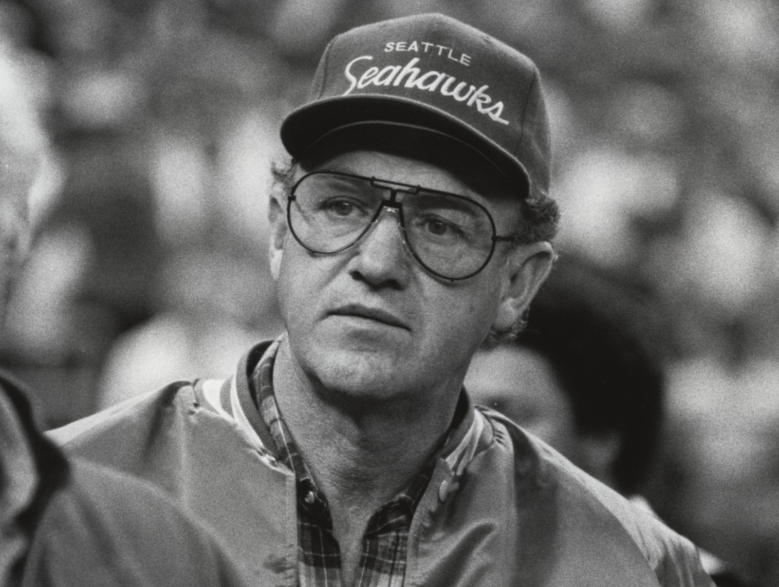 Actor Gene Hackman at an NFL game in 1981