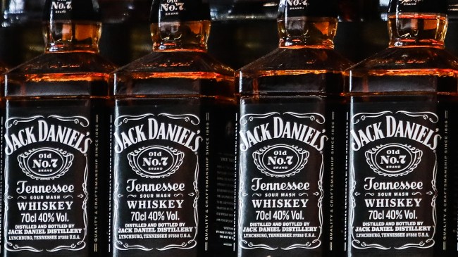 bottles of Jack Daniels whiskey