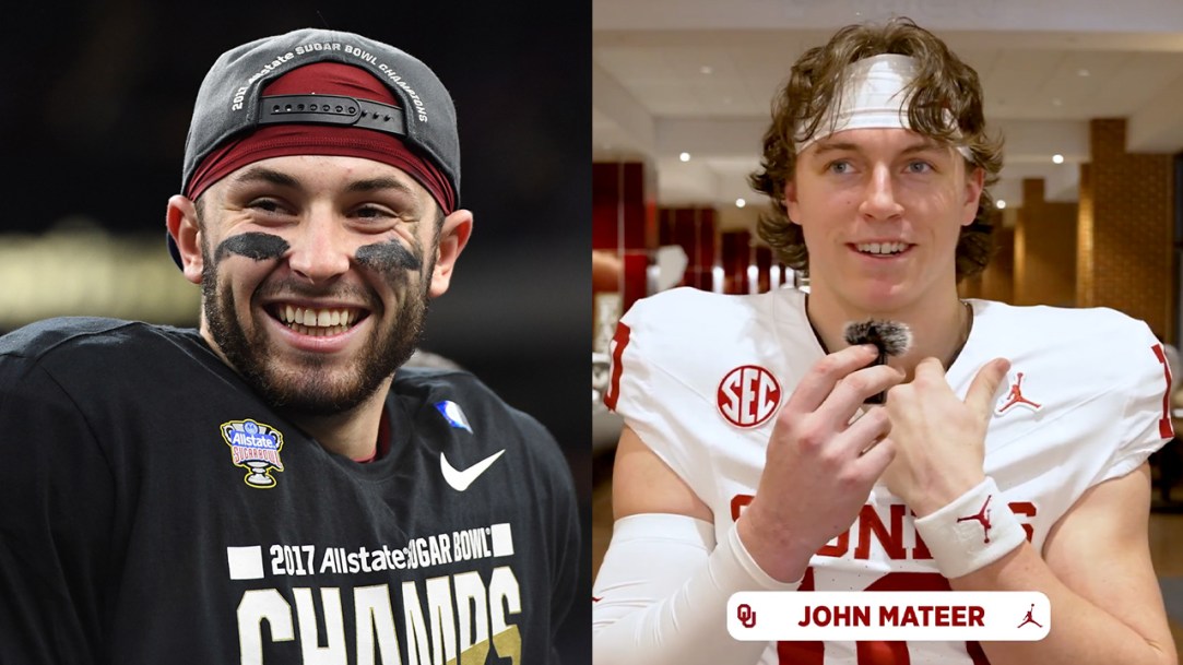 John Mateer Baker Mayfield Comparison