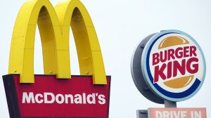 McDonald's and Burger King signs