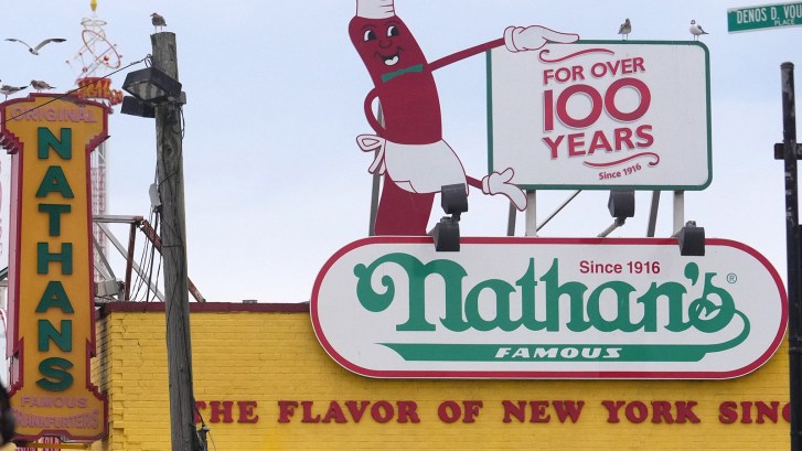 Nathan's Famous on Coney Island