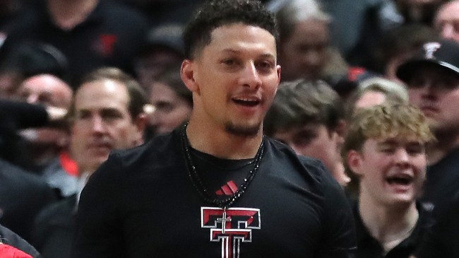 Patrick Mahomes at Texas Tech basketball game
