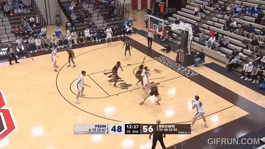 Penn Basketball Brown Foul