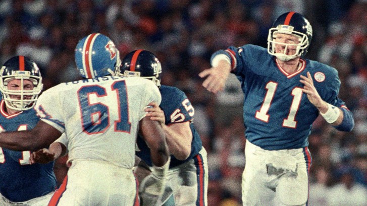 Phil Simms in Super Bowl XXI