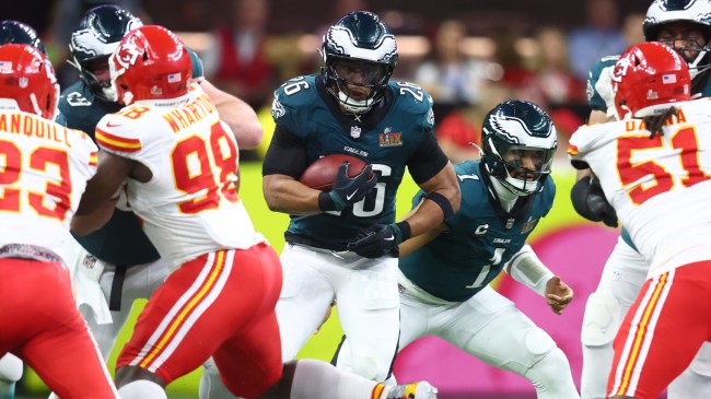 Eagles RB Saquon Barkley in Super Bowl LIX