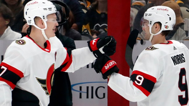 Brady Tkachuk and Josh Norris on the Senators