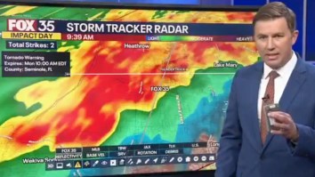 Florida Meteorologist Keeps Broadcasting As Tornado Strikes News Station Where He Was Covering It