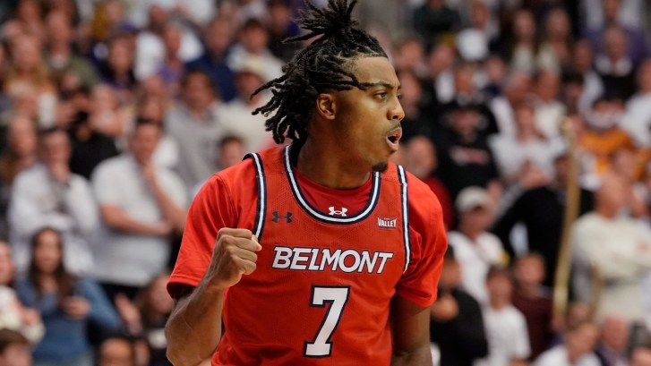 Belmont basketball player Isaiah Walker