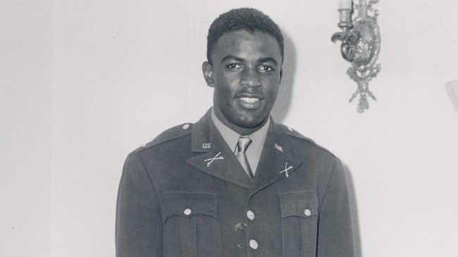 Jackie Robinson in his US Army uniform