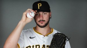 Pittsburgh Pirates pitcher Paul Skenes media day photo