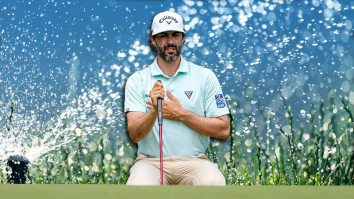 Chaos Ensues As PGA Golfer Adam Hadwin Makes Sprinkler Explode With Angry Club Smash