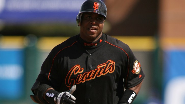 Giants outfielder Barry Bonds