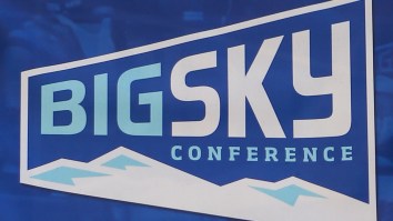 Big Sky Conference Includes Cheeky Nod To COVID On Its Banner Of Tournament Champions