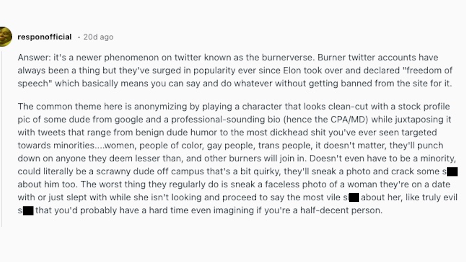 burner summary