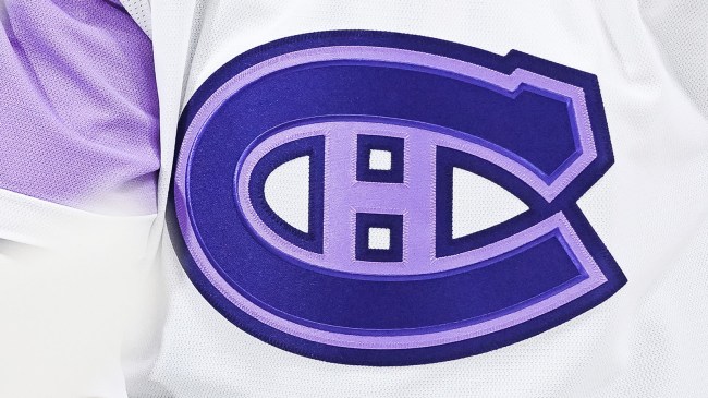 Montreal Canadiens Hockey Fights Cancer jersey