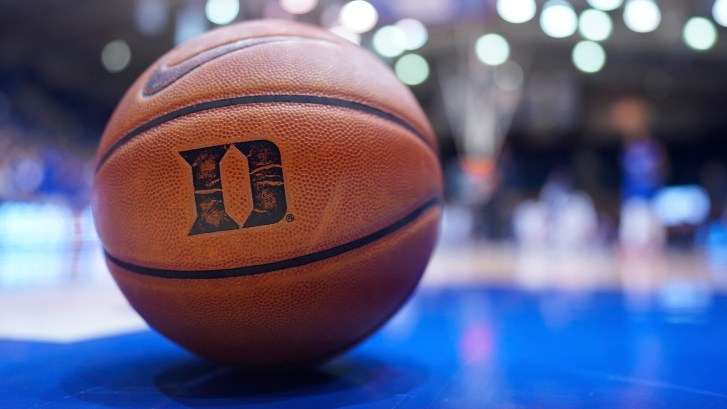 Duke logo on basketball