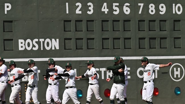 Fenway Park scoreboard on Green Monster
