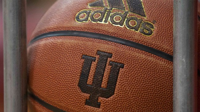 Indiana logo on basketball