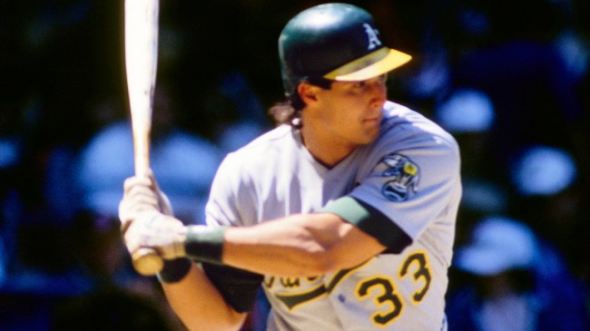 Jose Canseco on the Athletics