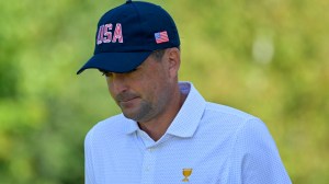 Team USA Captain Keegan Bradley at the 2025 Ryder Cup at Bethpage State Park Golf Course in Bethpage, New York.